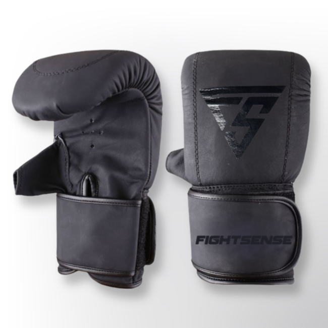 Fightsense ECLIPSE Zakhandschoen – Leren Bokshandschoen Voor Zaktraining – Bokshandschoenen voor vechtsport en training