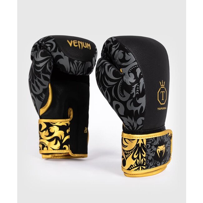 Venum Ilia Topuria Unmatched Boxing Gloves - Black/Gold
