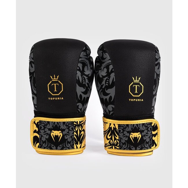 Venum Ilia Topuria Unmatched Boxing Gloves - Black/Gold