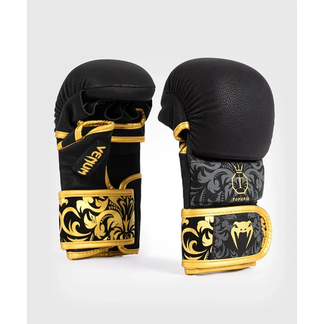Venum Venum x Ilia Topuria Unmatched MMA Sparring Gloves - Black/Gold