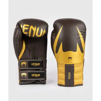 Venum Reverso Boxing Gloves - Chocolate / Gold