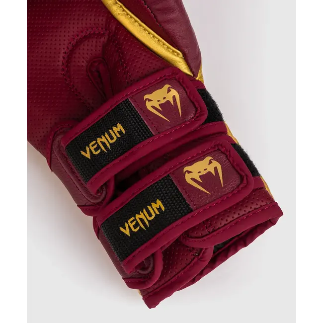 Venum Reverso Boxing Gloves - Cherry Red / Gold
