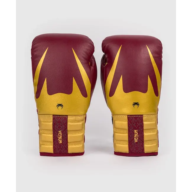 Venum Reverso Boxing Gloves - Cherry Red / Gold