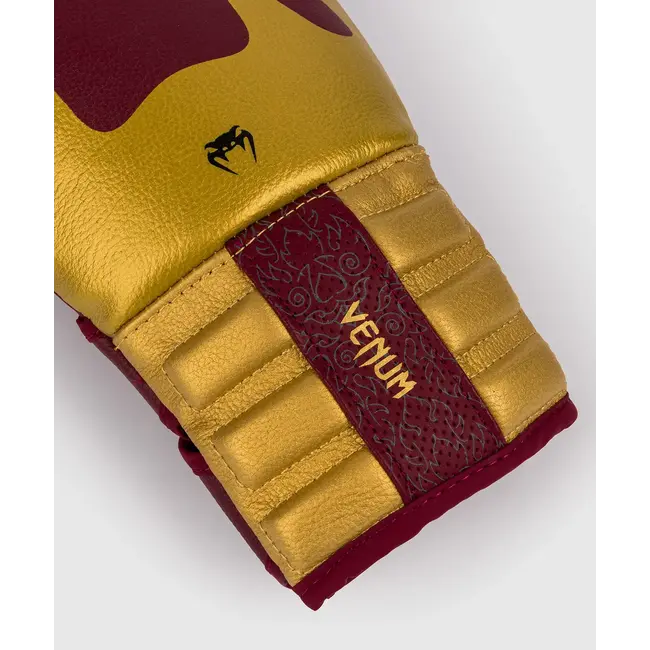 Venum Reverso Boxing Gloves - Cherry Red / Gold