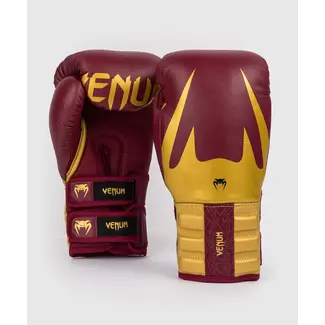 Venum Reverso Boxing Gloves - Cherry Red / Gold