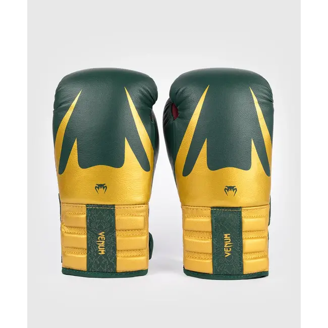 Venum Reverso Boxing Gloves - Emerald Green / Gold
