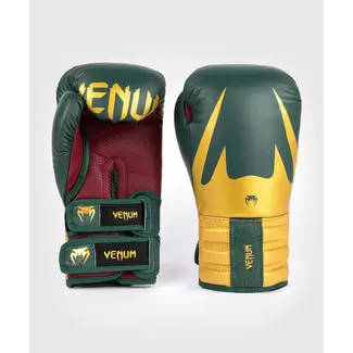 Venum Reverso Boxing Gloves - Emerald Green / Gold