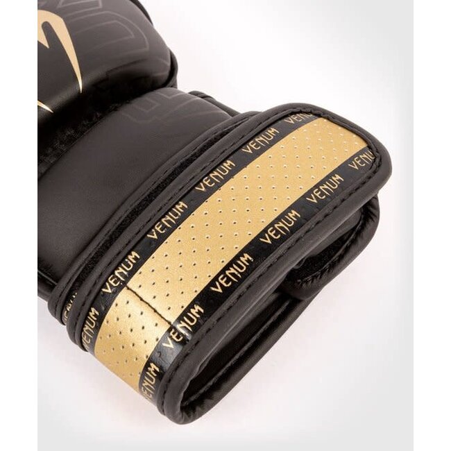 Venum Impact 2.0 Hook and Loop MMA Gloves - Black/Gold