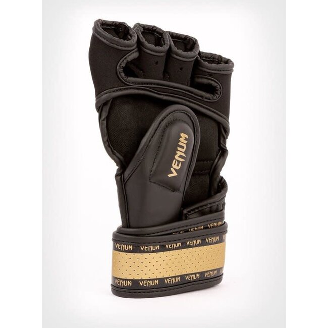 Venum Impact 2.0 Hook and Loop MMA Gloves - Black/Gold