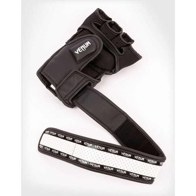 Venum Venum Impact 2.0 Hook and Loop MMA Gloves - Black/white