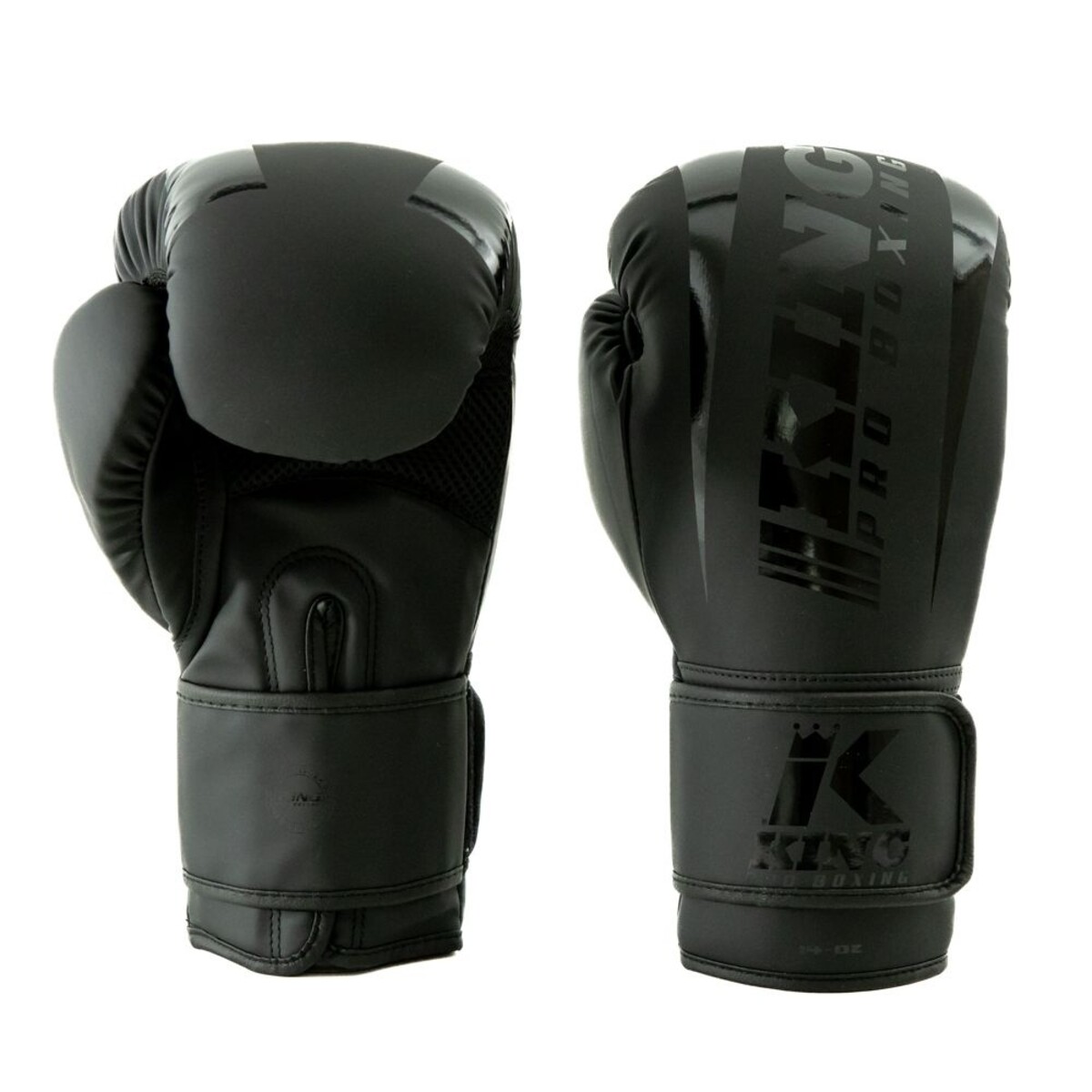 King Pro Boxing Gants de boxe -KPB/REVO 4- noir sur noir