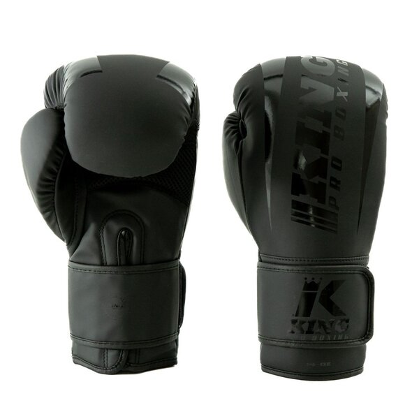 King Pro Boxing Gants de boxe -KPB/REVO 4- noir sur noir