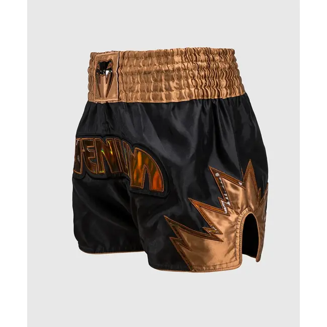 Venum Inferno Muay Thai Shorts - Black/Bronze