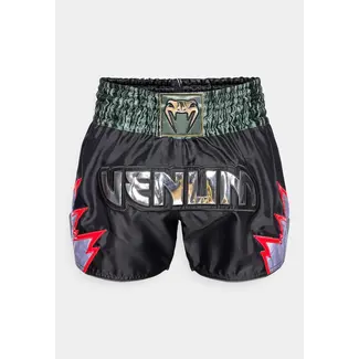 Venum Inferno Muay Thai Shorts - Deep Black/Khaki