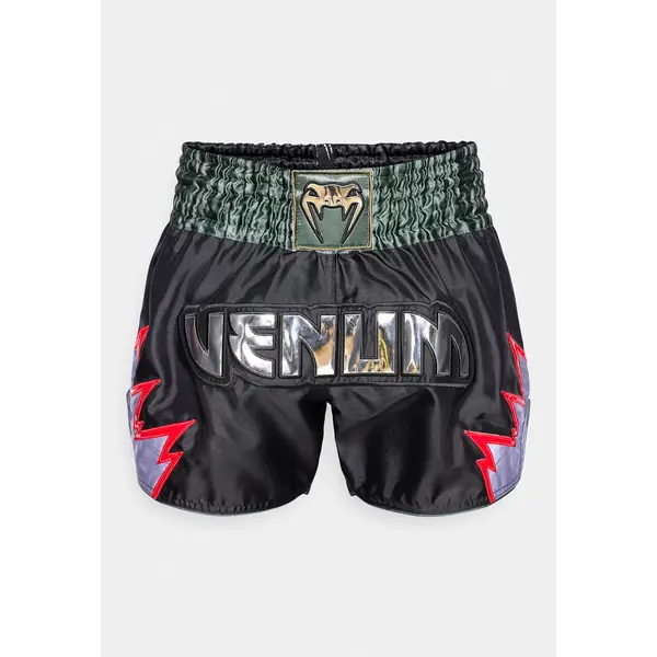 Venum Inferno Muay Thai Shorts – Tiefschwarz/Khaki