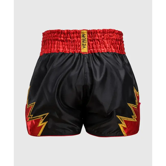 Venum Inferno Muay Thai Shorts - Black/Gold/Red