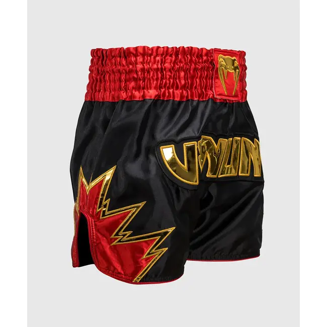 Venum Inferno Muay Thai Shorts - Black/Gold/Red