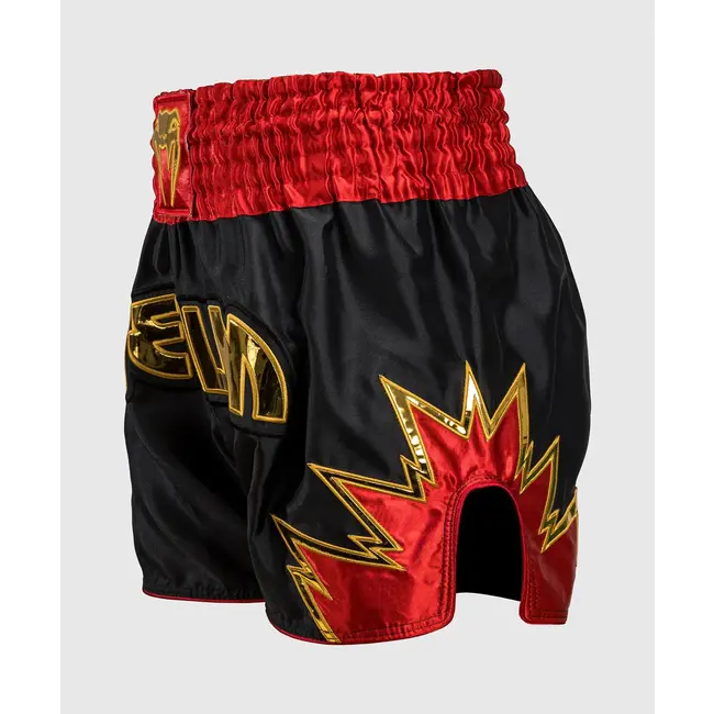 Venum Inferno Muay Thai Shorts - Black/Gold/Red