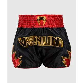 Venum Inferno Muay Thai Shorts - Black/Gold/Red
