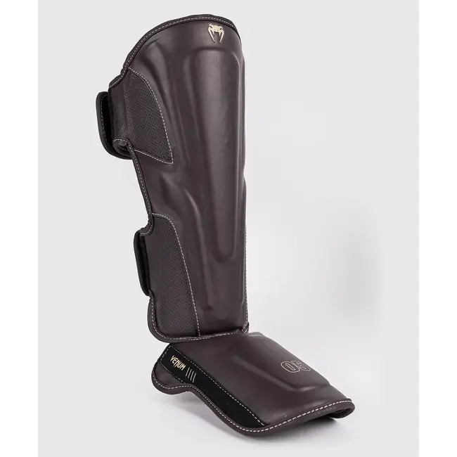 Venum Impact Evo Shin Guards - Chocolate