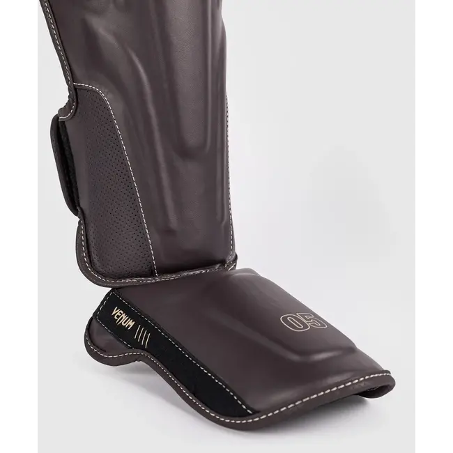Venum Impact Evo Shin Guards - Chocolate