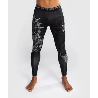 Venum Compressiebroek - Gladiator 5.0 Men's Spats - Black/Silver