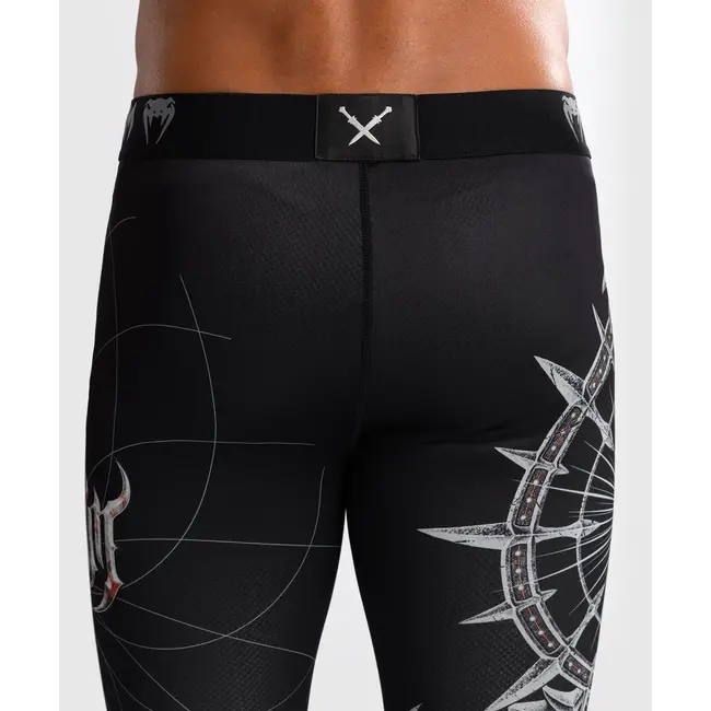 Venum Compressiebroek - Gladiator 5.0 Men's Spats - Black/Silver