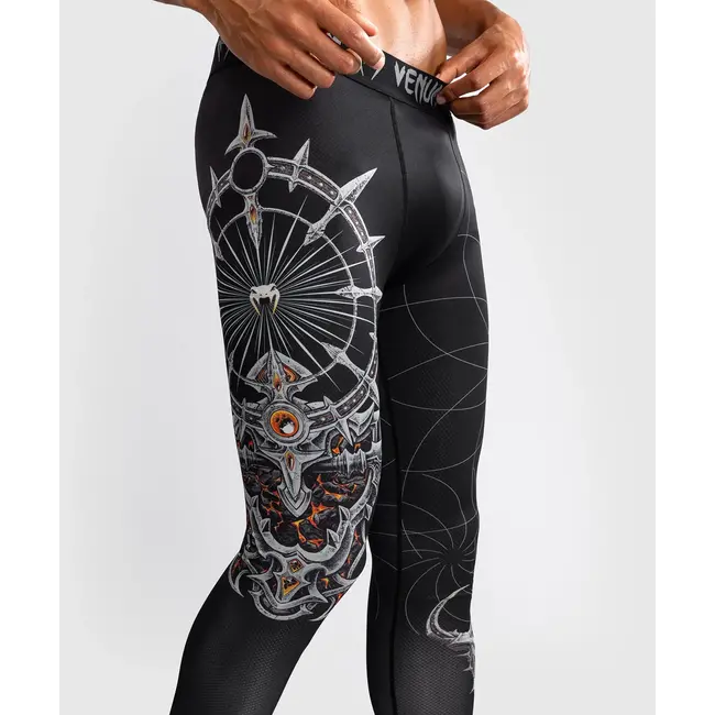 Venum Compressiebroek - Gladiator 5.0 Men's Spats - Black/Silver