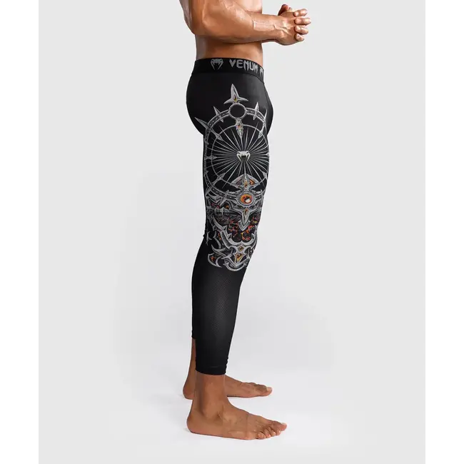 Venum Compressiebroek - Gladiator 5.0 Men's Spats - Black/Silver