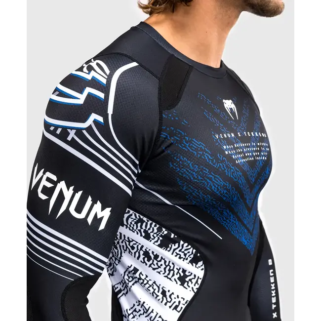 Venum Venum x TEKKEN 8 - Jin Kazama Rashguard - Blue/Black/White