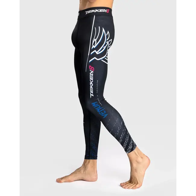 Venum TEKKEN 8 - Compressiebroek - Jin Kazama Spats - Blue/Black/White