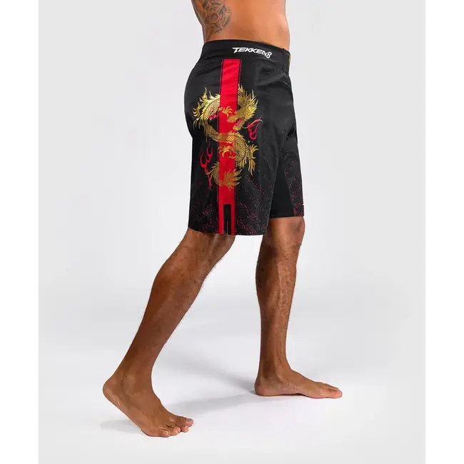 Venum Venum x TEKKEN 8 Marshall Law MMA Fightshort – Zwart/Rood/Goud – Lichtgewicht