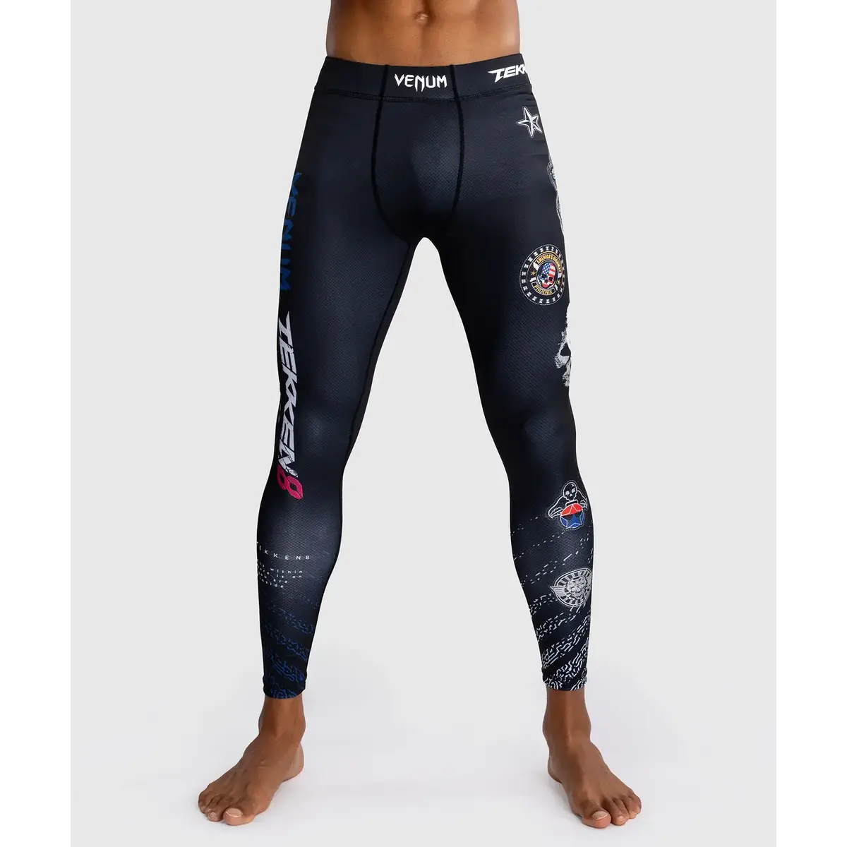 Venum TEKKEN 8 - pantalon de compression - Paul Phoenix Spats - noir/bleu