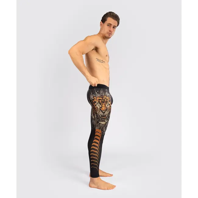 Venum Tiger Men's Spats - Black/Neon Orange