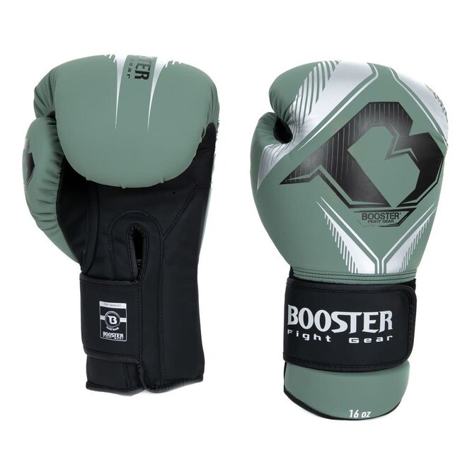 Booster Fightgear bokshandschoenen - BANGKOK SERIES 3 - GROEN/ZILVER/ZWART