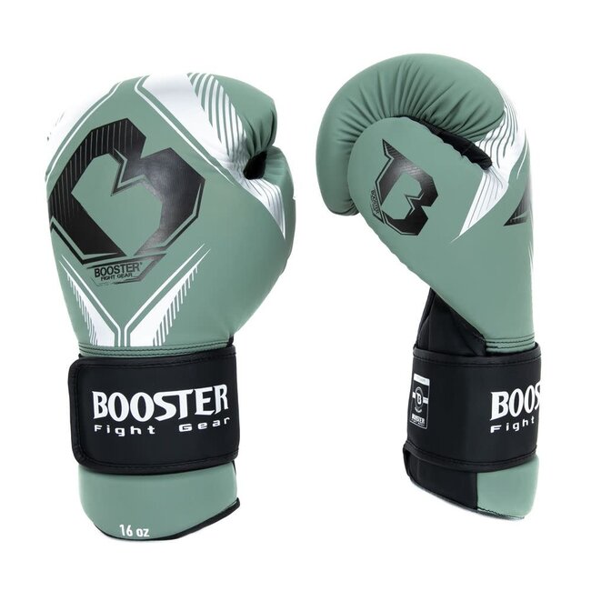 Booster Fightgear bokshandschoenen - BANGKOK SERIES 3 - GROEN/ZILVER/ZWART