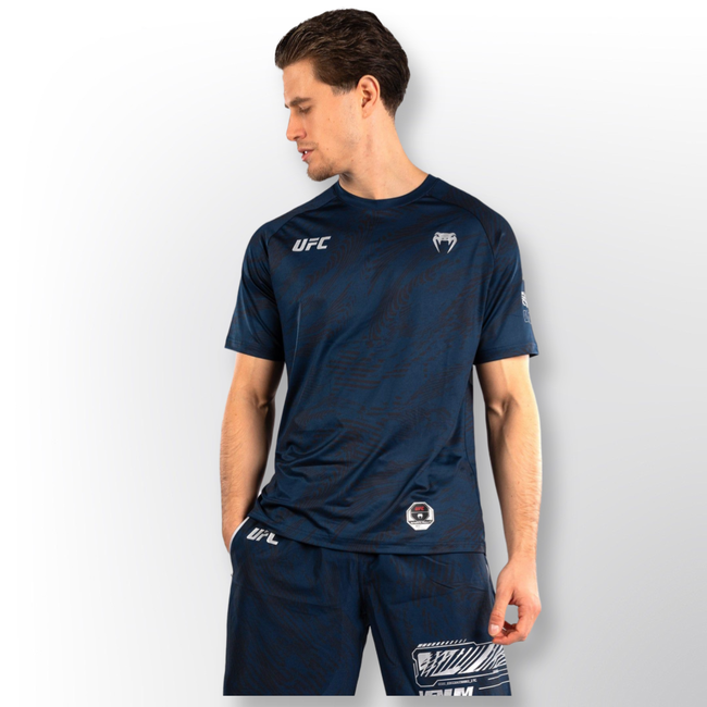 Venum UFC Fusion by Venum Fight Week Men’s Dry-Tech T-Shirt - Oceanic Blue