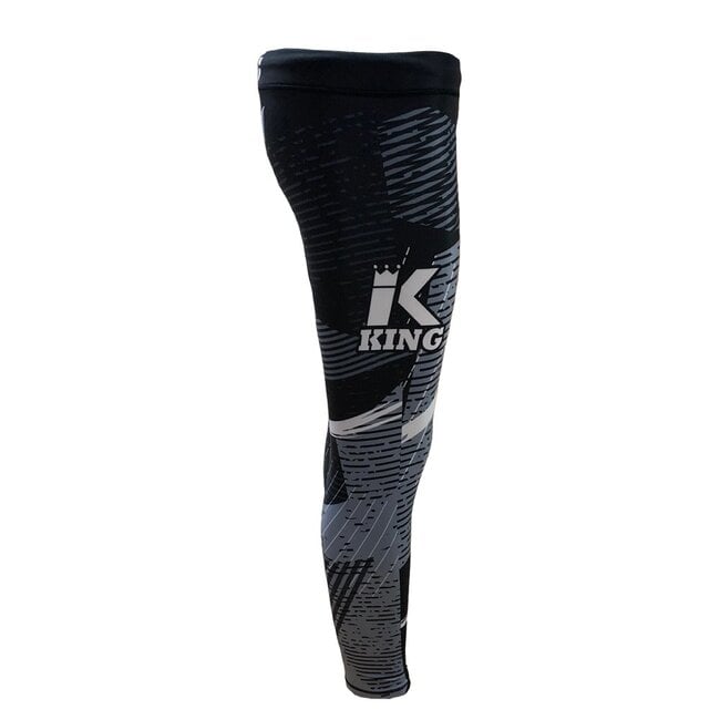 King Pro Boxing Shadow Spats – MMA/BJJ Compressiebroek Zwart – Shadow 1 Series