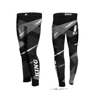 King Pro Boxing Shadow Spats – MMA/BJJ Compressiebroek Zwart – Shadow 1 Series