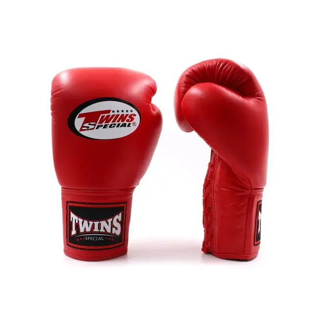 Twins Special bokshandschoenen met veters - BGLL1 - ROOD
