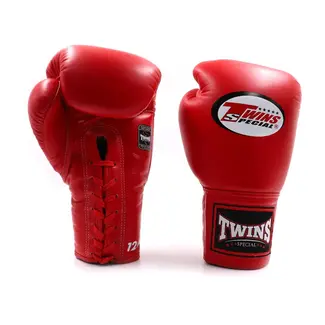 Twins Special bokshandschoenen met veters - BGLL1 - ROOD