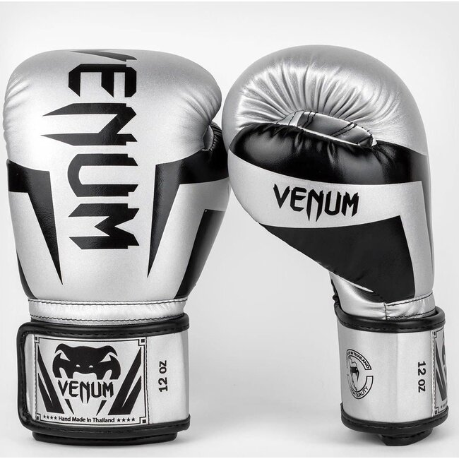 Venum VENUM - ELITE  - BOKSHANDSCHOENEN - SILVER/BLACK