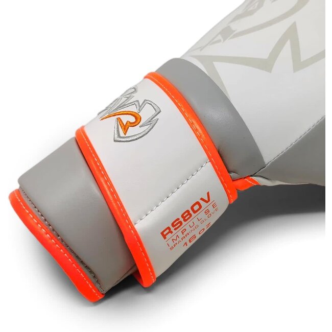 Rival RS80V Impulse Sparring Bokshandschoenen – Wit/Oranje
