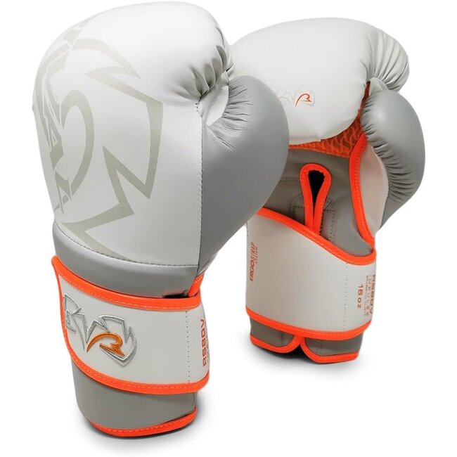 Rival Boxing Gear Rival - bokshandschoenen -  RS80V Impulse Sparring Gloves - White/Orange
