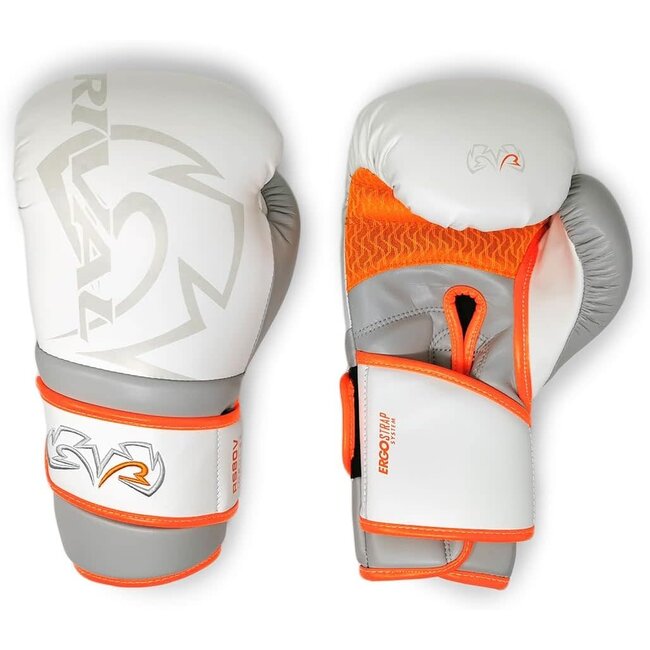 Rival Boxing Gear Rival - bokshandschoenen -  RS80V Impulse Sparring Gloves - White/Orange