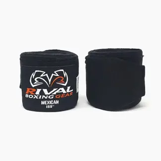 Rival Boxing Gear Rival Mexican Handwraps – ZWART – 550 cm | Bandages in Mexicaanse stijl