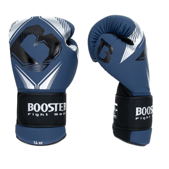 Booster Fightgear bokshandschoenen - BANGKOK SERIES 4 - BLAUW/ZILVER/ZWART