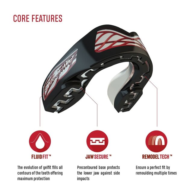 SAFEJAWZ- BITJE - SAFEJAWZ NITRO BLACK/RED