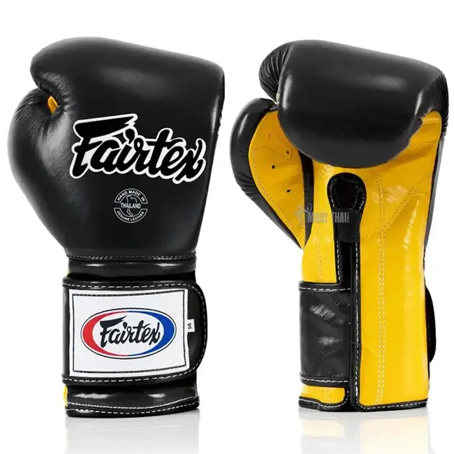 FAIRTEX BGV9 Mexican Style Bokshandschoenen – Zwart/Geel