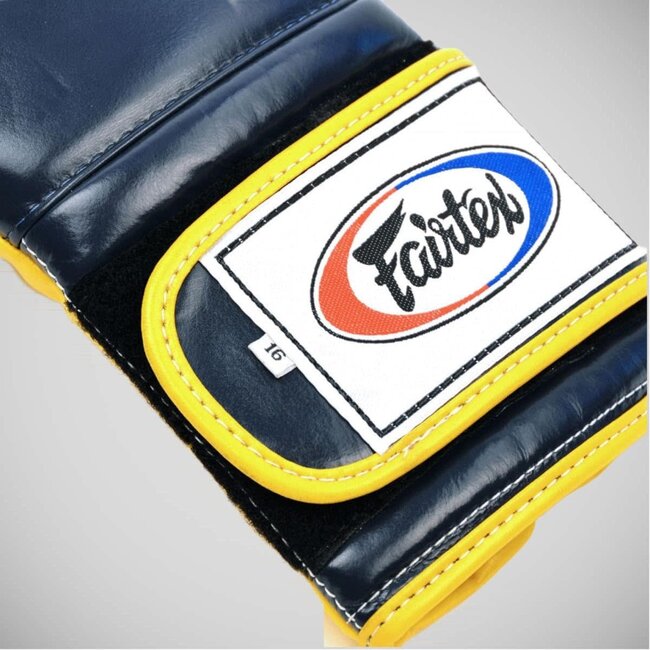 FAIRTEX BGV9 Mexican Style Bokshandschoenen – Blauw/Geel